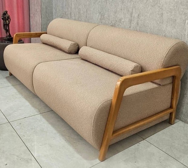 ⁠Wooden base chester sofa