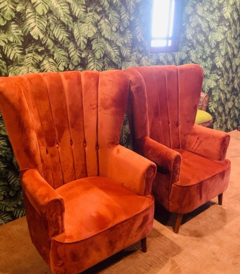 Wing chair & high back chair