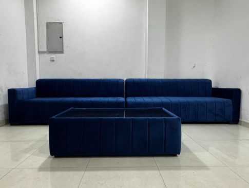 ⁠10 feet straight line design sofa